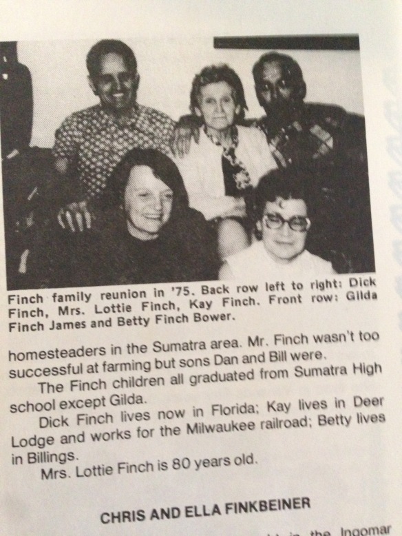 Picture of the Finch family that returned to Sumatra for a reunion in about 1976.